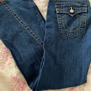 True religion jeans size 32 long flare leg